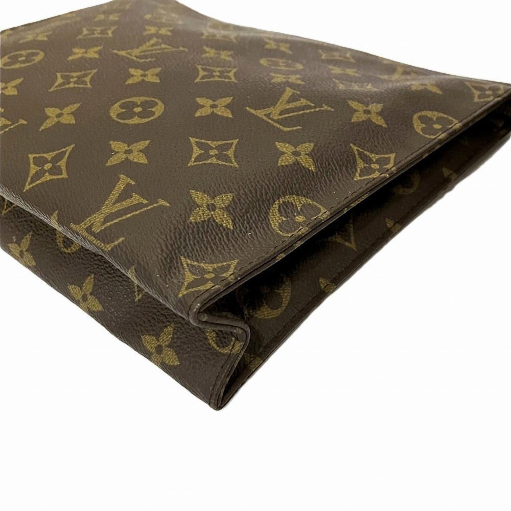 LOUIS VUITTON Brown Monogram Canvas Pochette Clutch Bag - Picture 6 of 9